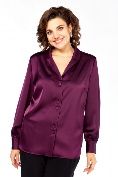 Блуза Элль-стиль 2404/1а бордо - фото 1