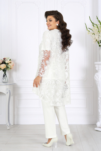 Блуза, брюки, кардиган Ninele 5908 молоко - фото 11