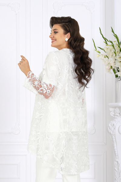 Блуза, брюки, кардиган Ninele 5908 молоко - фото 12