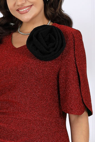 Платье Ninele 7481 красный - фото 2