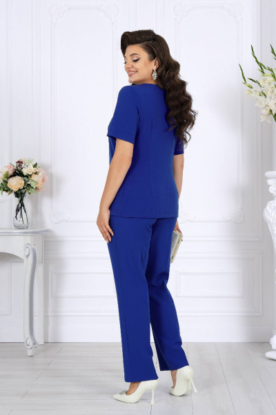 Блуза, брюки, кардиган Ninele 5908 василек - фото 10