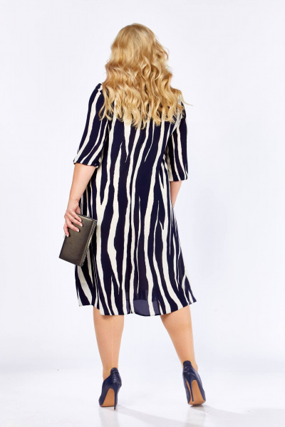 Платье Anastasia 1186.1 молочно-синий - фото 5