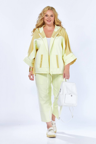 Блуза, брюки Anastasia 1223 светло-лимонный - фото 1