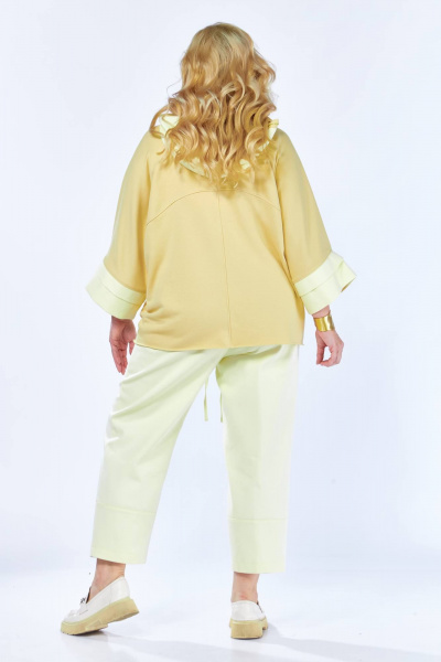 Блуза, брюки Anastasia 1223 светло-лимонный - фото 2