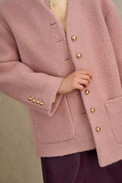 Пальто Lokka 1719 розовый - фото 5