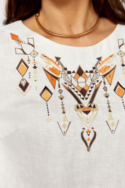 Блуза MALI 625-083 белый - фото 13