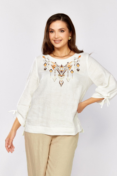 Блуза MALI 625-083 белый - фото 11