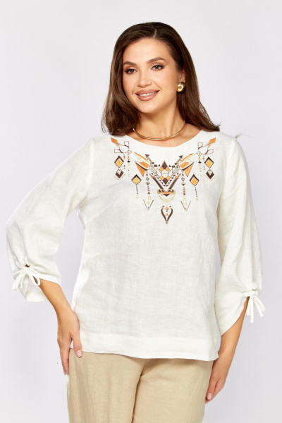 Блуза MALI 625-083 белый - фото 10