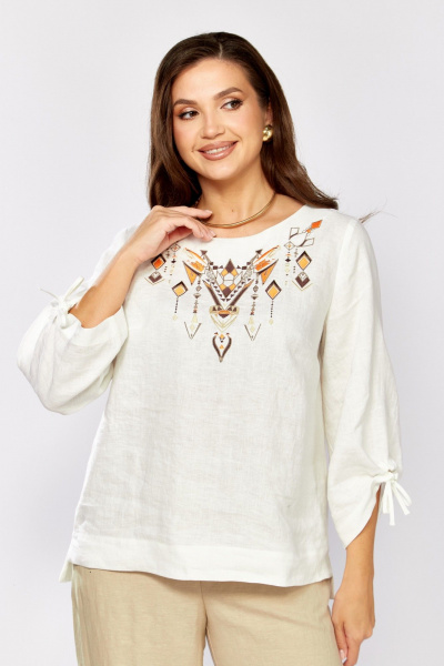 Блуза MALI 625-083 белый - фото 9