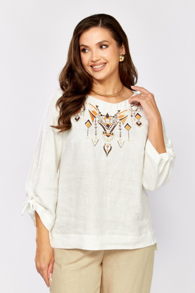 Блуза MALI 625-083 белый - фото 5