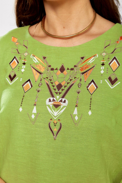 Блуза MALI 625-083 зеленый - фото 13