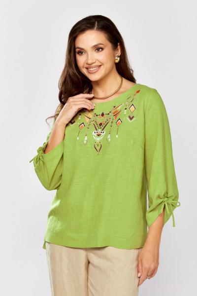 Блуза MALI 625-083 зеленый - фото 6