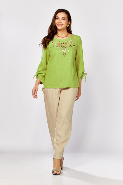 Блуза MALI 625-083 зеленый - фото 1