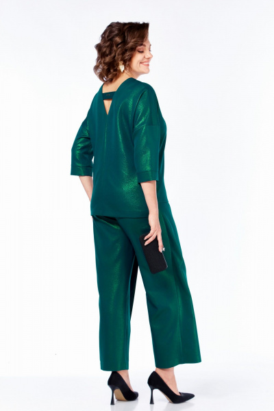 Блуза, брюки БагираАнТа 1047 изумруд - фото 6