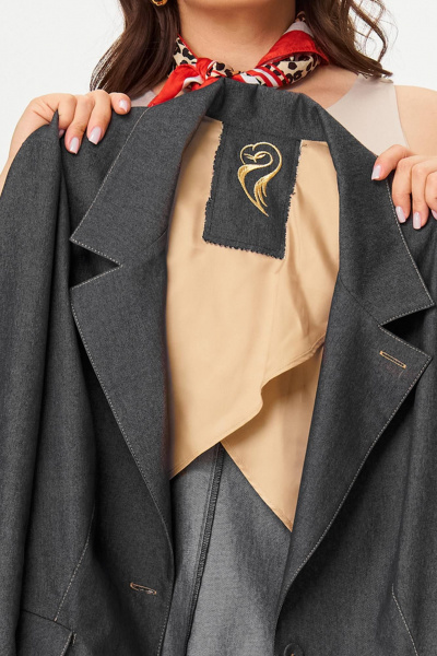 Брюки, жакет SOVA 11292 графит - фото 6