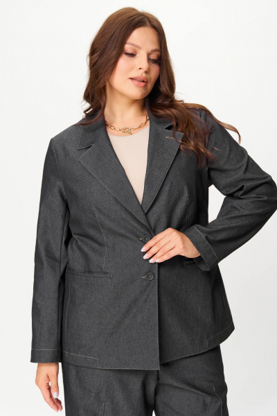 Брюки, жакет SOVA 11292 графит - фото 4