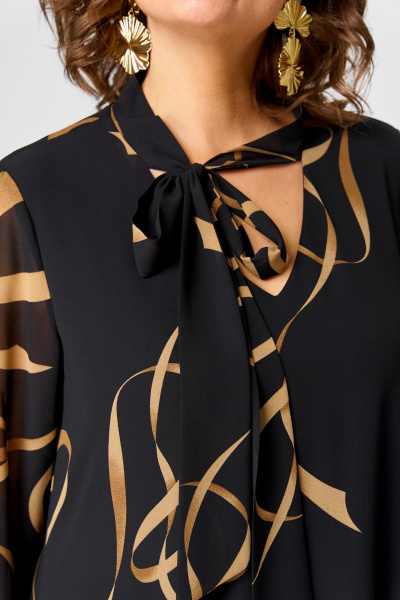 Платье EVA GRANT 7293 черный_принт - фото 13