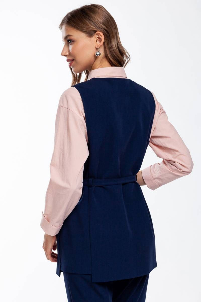 Деловой комплект из жилета и брюк из текстиля Femme & Devur 70572 1.36F(170) - фото 2