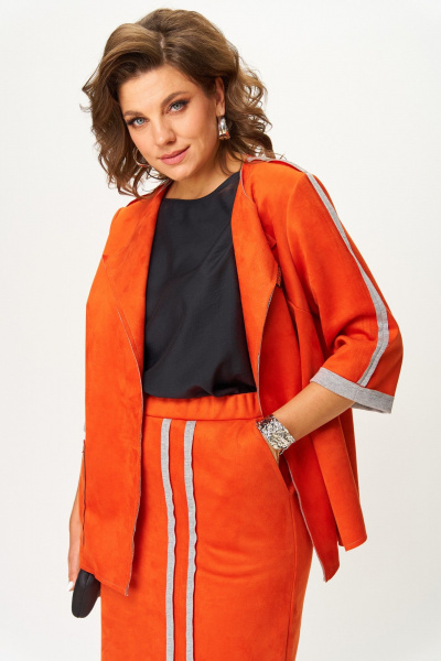 Жакет, юбка Michel chic 1388/1 терракот - фото 6