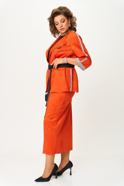 Жакет, юбка Michel chic 1388/1 терракот - фото 3