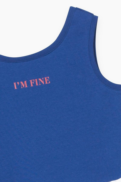 Платье летнее из текстиля и трикотажа с яркими принтами Bell Bimbo 211123 синий - фото 2