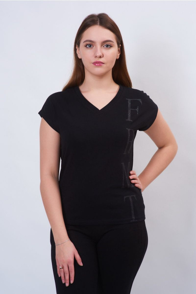 Брюки, джемпер, жакет FORMAT 11409 т.серый меланж/ черный - фото 7