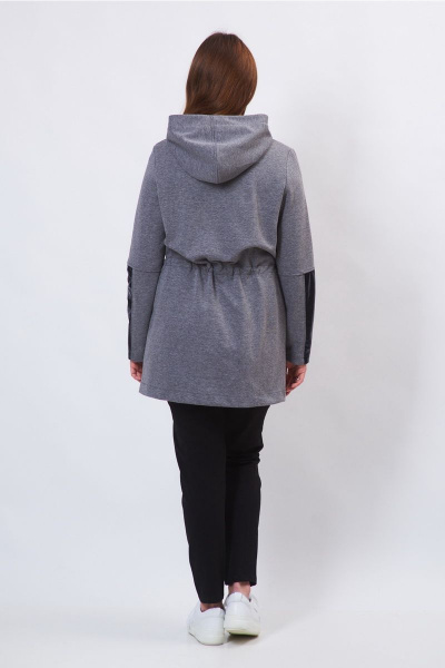 Брюки, джемпер, жакет FORMAT 11409 т.серый меланж/ черный - фото 6