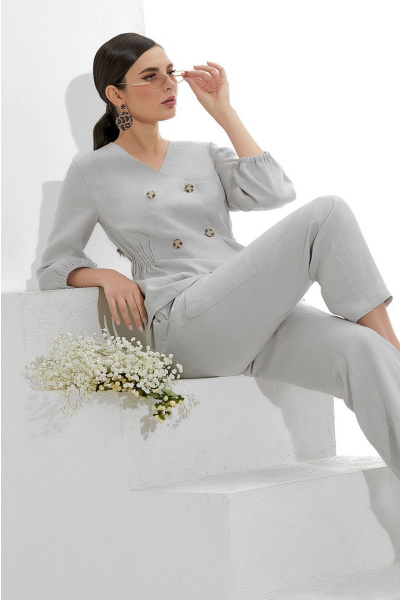 Брюки, жакет Lissana 4216 серый - фото 1