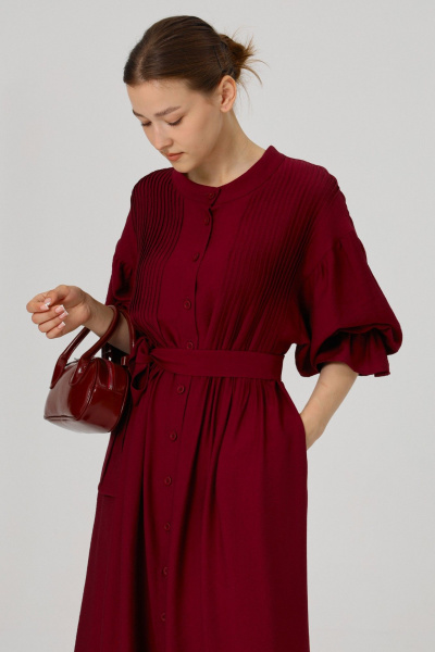 Платье ALIN 3001 бургунди - фото 2