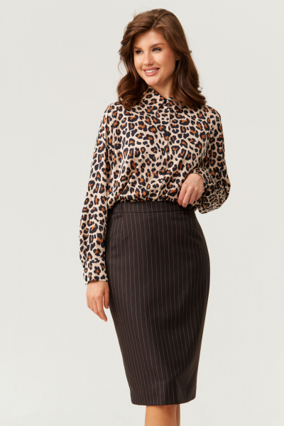 Юбка Панда 102750 коричневый - фото 2