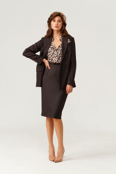 Юбка Панда 102750 коричневый - фото 5