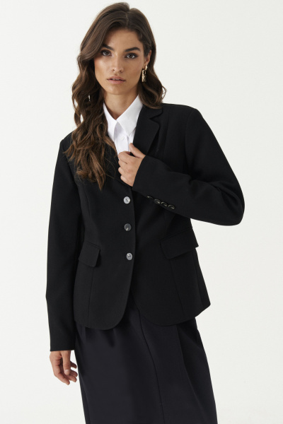 Жакет Панда 187330w черный - фото 2