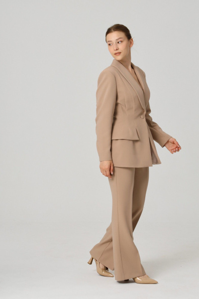 Брюки, жакет ALIN 6001 бежевый - фото 3