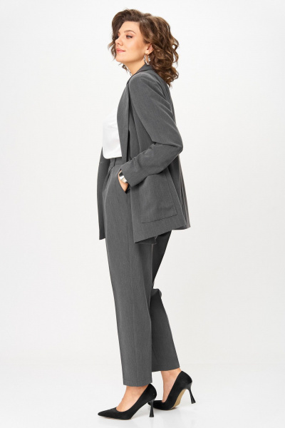 Брюки, жакет ANASTASIA MAK 1141-А серый - фото 10