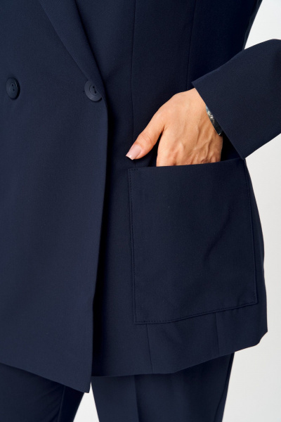 Брюки, жакет ANASTASIA MAK 1141-А темно-синий - фото 12