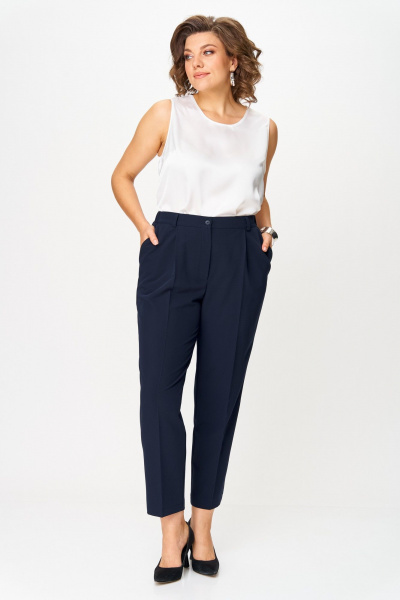 Брюки, жакет ANASTASIA MAK 1141-А темно-синий - фото 4