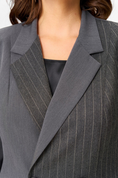 Жакет ANASTASIA MAK 1270-1 серый - фото 7