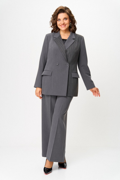 Жакет ANASTASIA MAK 1270-1 серый - фото 1