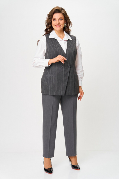 Брюки ANASTASIA MAK 1270-4 серый - фото 9