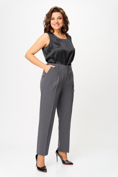 Брюки ANASTASIA MAK 1270-4 серый - фото 1