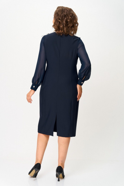Платье ANASTASIA MAK 1274 темно-синий - фото 6