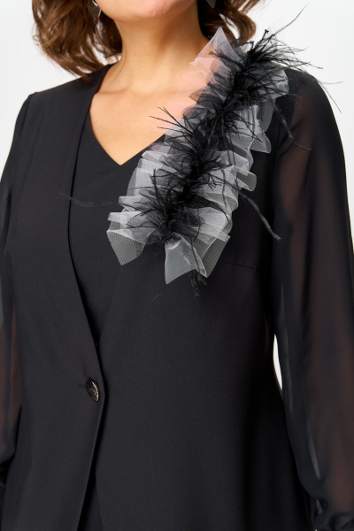 Платье ANASTASIA MAK 1274 черный - фото 8