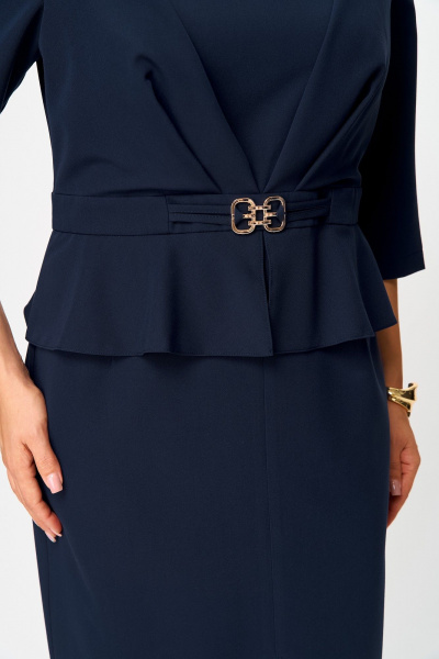 Платье ANASTASIA MAK 1275 синий - фото 8