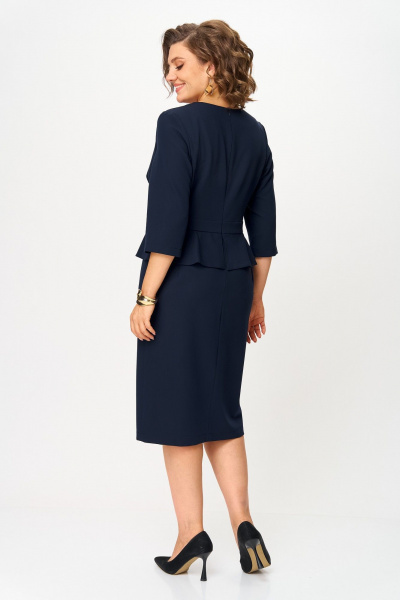 Платье ANASTASIA MAK 1275 синий - фото 4