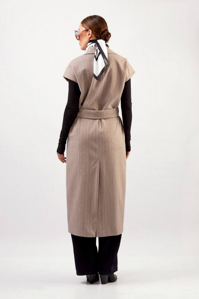 Жилет Rivoli 1045.2 бежево-коричневый - фото 4