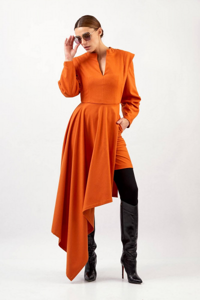 Платье Rivoli 7195 оранжевый - фото 5
