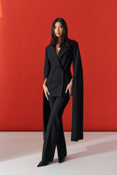 Классические брюки из косюмной ткани с стрелками ANNETE A1396 - фото 11