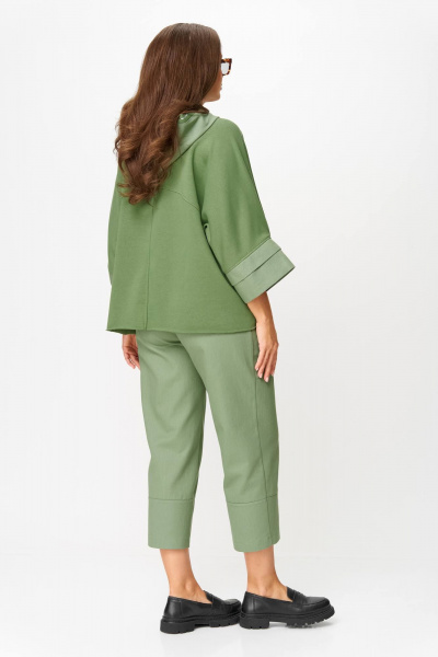 Блуза, брюки Anastasia 1223 олива - фото 2