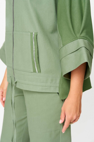 Блуза, брюки Anastasia 1223 олива - фото 9