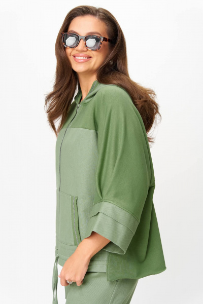 Блуза, брюки Anastasia 1223 олива - фото 3